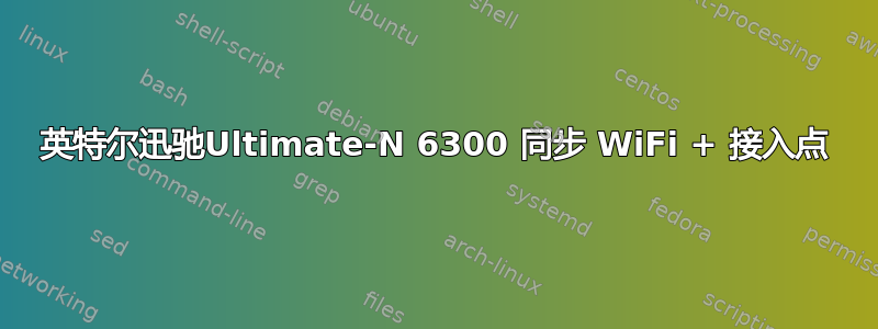 英特尔迅驰Ultimate-N 6300 同步 WiFi + 接入点