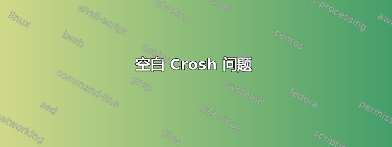 空白 Crosh 问题