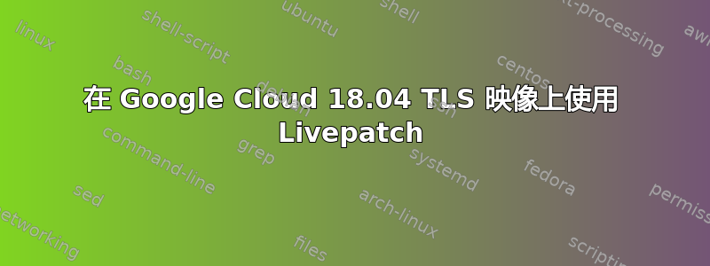 在 Google Cloud 18.04 TLS 映像上使用 Livepatch