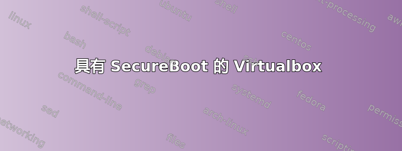 具有 SecureBoot 的 Virtualbox