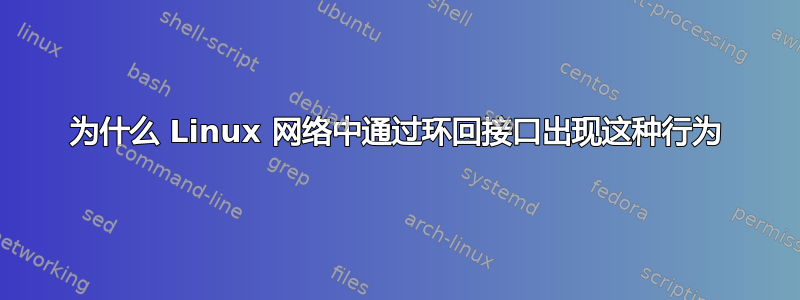 为什么 Linux 网络中通过环回接口出现这种行为