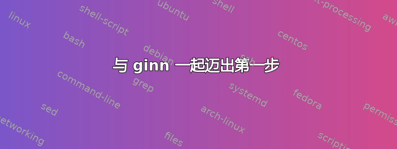 与 ginn 一起迈出第一步