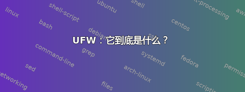 UFW：它到底是什么？