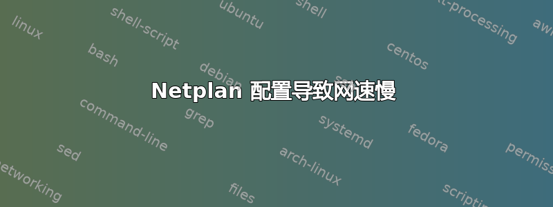 Netplan 配置导致网速慢