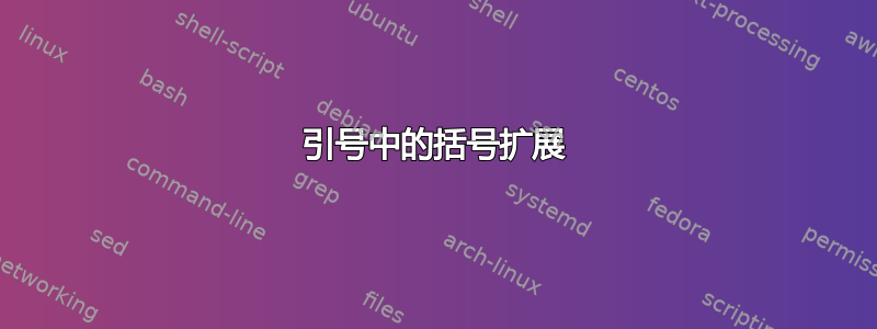 引号中的括号扩展