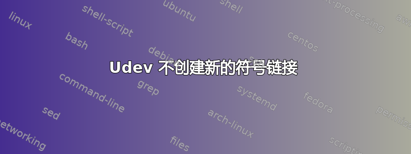 Udev 不创建新的符号链接