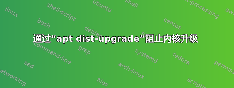 通过“apt dist-upgrade”阻止内核升级