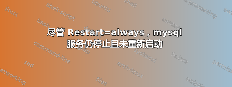 尽管 Restart=always，mysql 服务仍停止且未重新启动