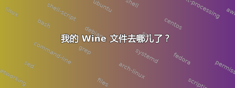 我的 Wine 文件去哪儿了？