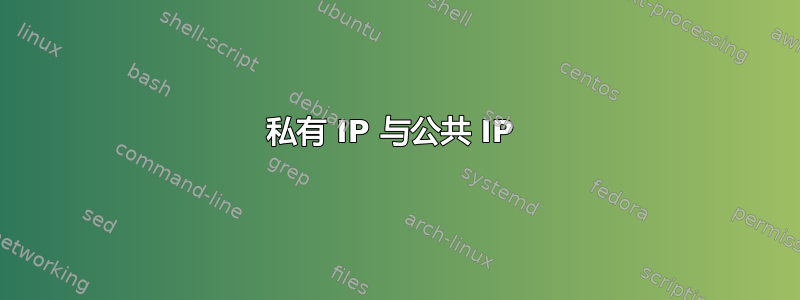 私有 IP 与公共 IP 