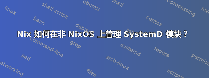 Nix 如何在非 NixOS 上管理 SystemD 模块？