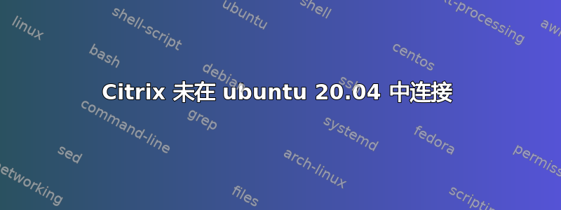 Citrix 未在 ubuntu 20.04 中连接