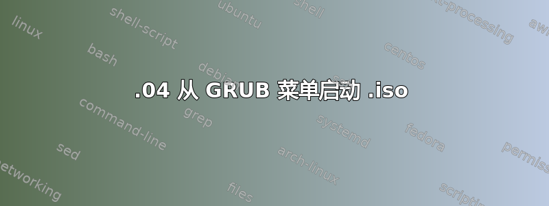 20.04 从 GRUB 菜单启动 .iso