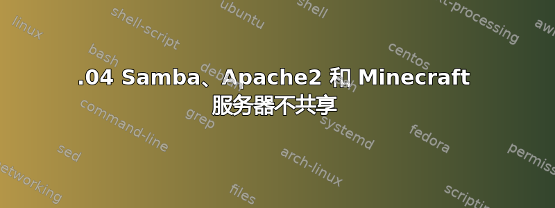 20.04 Samba、Apache2 和 Minecraft 服务器不共享