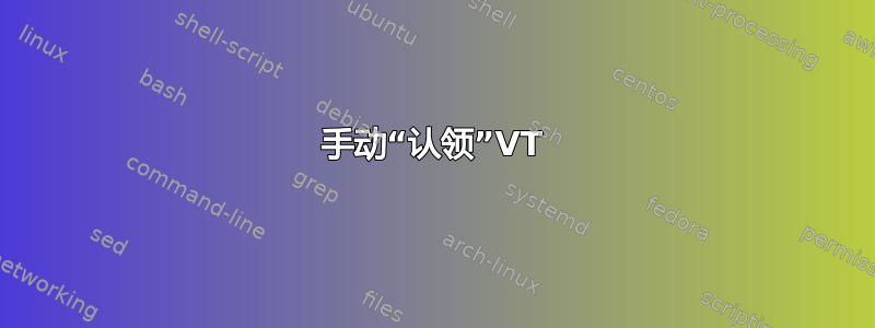 手动“认领”VT