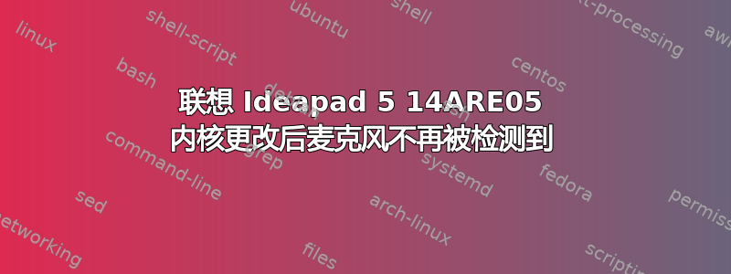 联想 Ideapad 5 14ARE05 内核更改后麦克风不再被检测到