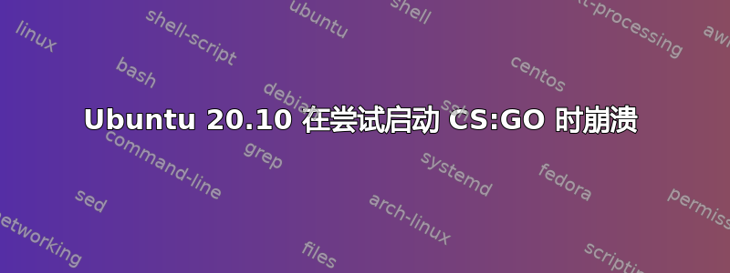 Ubuntu 20.10 在尝试启动 CS:GO 时崩溃