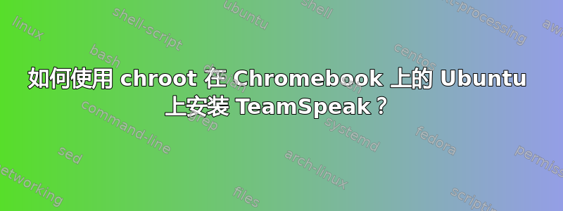 如何使用 chroot 在 Chromebook 上的 Ubuntu 上安装 TeamSpeak？