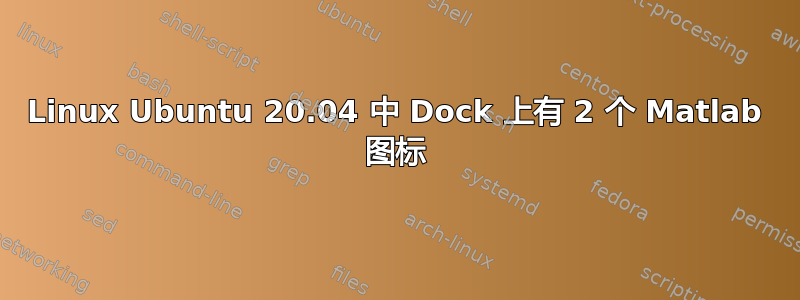 Linux Ubuntu 20.04 中 Dock 上有 2 个 Matlab 图标