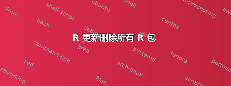 R 更新删除所有 R 包