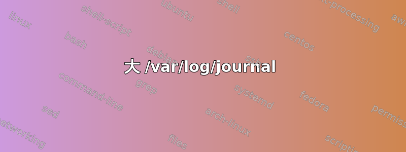 大 /var/log/journal