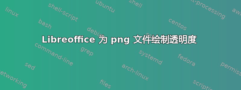 Libreoffice 为 png 文件绘制透明度