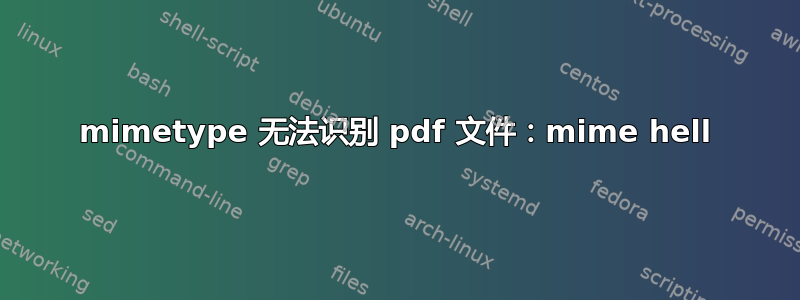 mimetype 无法识别 pdf 文件：mime hell