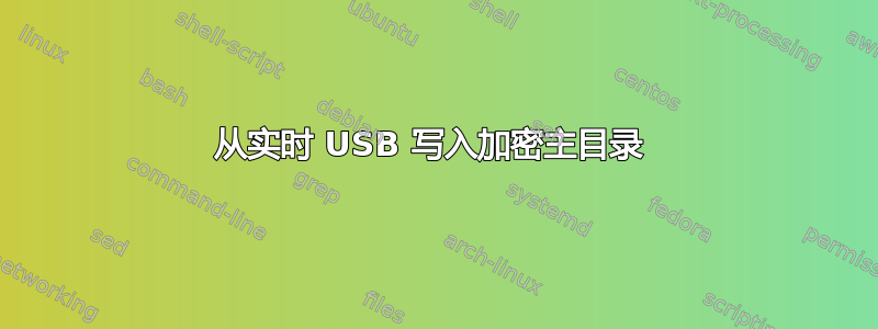 从实时 USB 写入加密主目录 