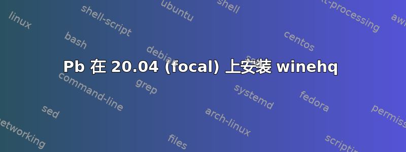 Pb 在 20.04 (focal) 上安装 winehq