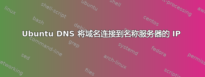 Ubuntu DNS 将域名连接到名称服务器的 IP