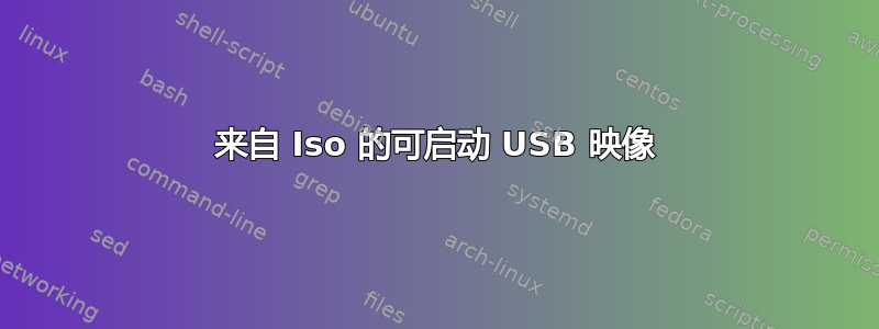 来自 Iso 的可启动 USB 映像