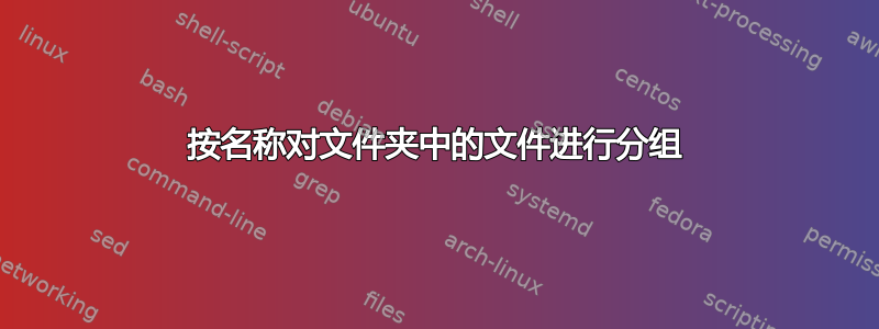 按名称对文件夹中的文件进行分组