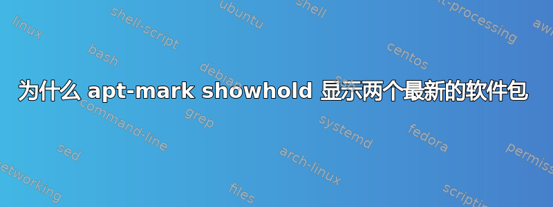 为什么 apt-mark showhold 显示两个最新的软件包