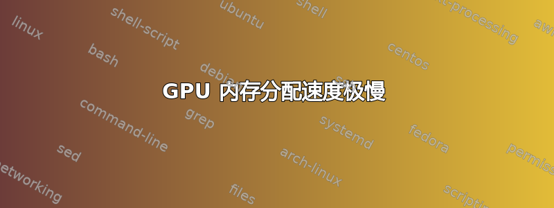 GPU 内存分配速度极慢