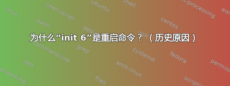 为什么“init 6”是重启命令？ （历史原因）