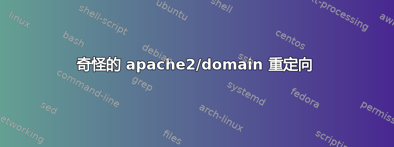 奇怪的 apache2/domain 重定向