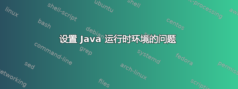 设置 Java 运行时环境的问题