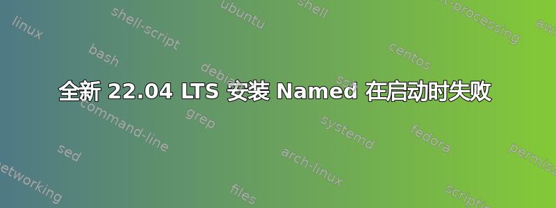 全新 22.04 LTS 安装 Named 在启动时失败