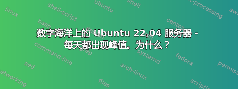 数字海洋上的 Ubuntu 22,04 服务器 - 每天都出现峰值。为什么？