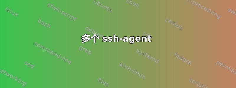 多个 ssh-agent