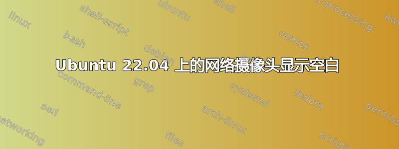 Ubuntu 22.04 上的网络摄像头显示空白