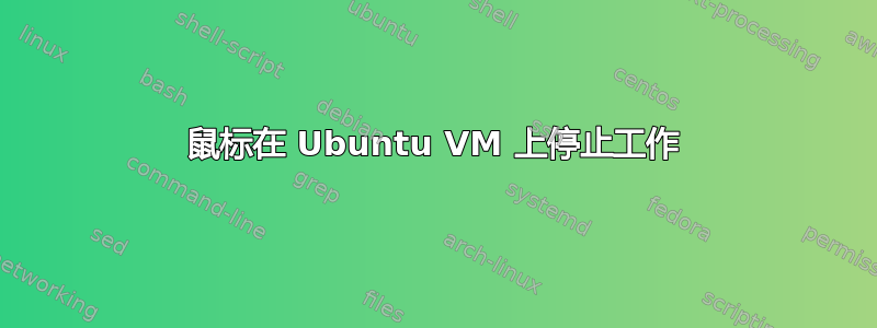 鼠标在 Ubuntu VM 上停止工作