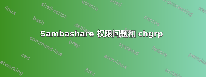 Sambashare 权限问题和 chgrp