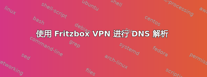 使用 Fritzbox VPN 进行 DNS 解析