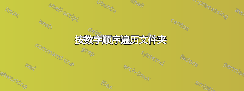 按数字顺序遍历文件夹