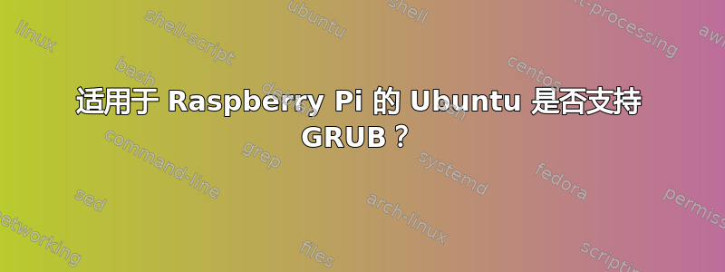 适用于 Raspberry Pi 的 Ubuntu 是否支持 GRUB？