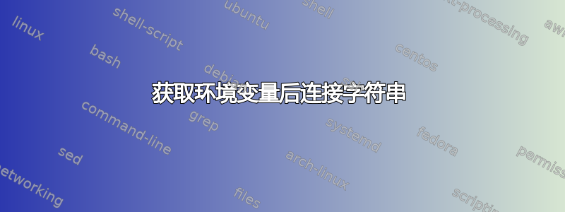 获取环境变量后连接字符串