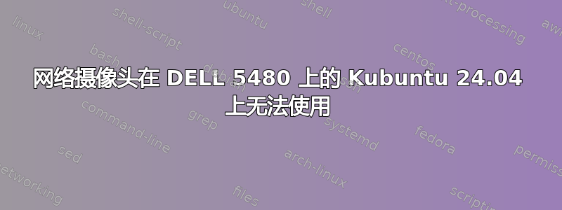 网络摄像头在 DELL 5480 上的 Kubuntu 24.04 上无法使用