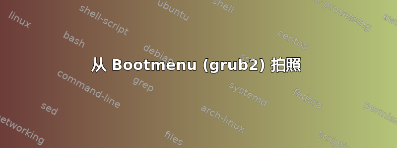 从 Bootmenu (grub2) 拍照