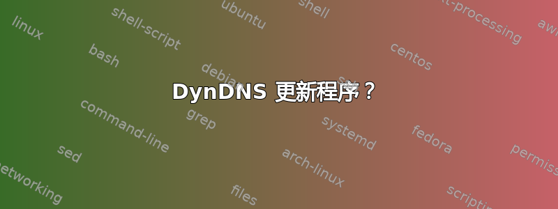 DynDNS 更新程序？